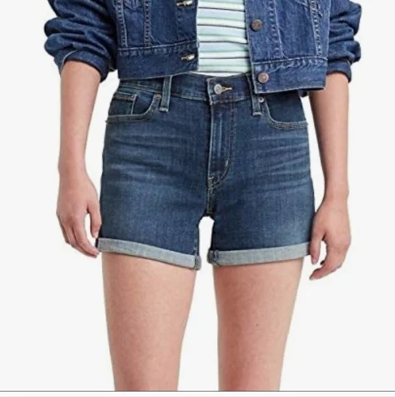Levi's Cuffed Jean Short Size 32 - Picture 2 of 12